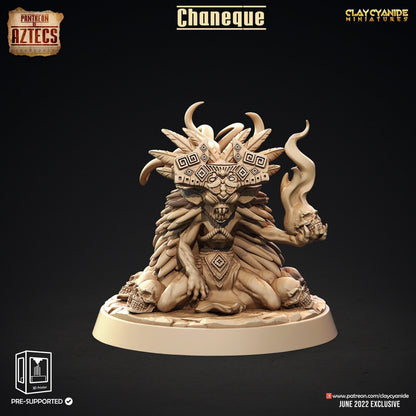 3D Printed Clay Cyanide Chaneque Set Pantheon of Aztecs Ragnarok D&D