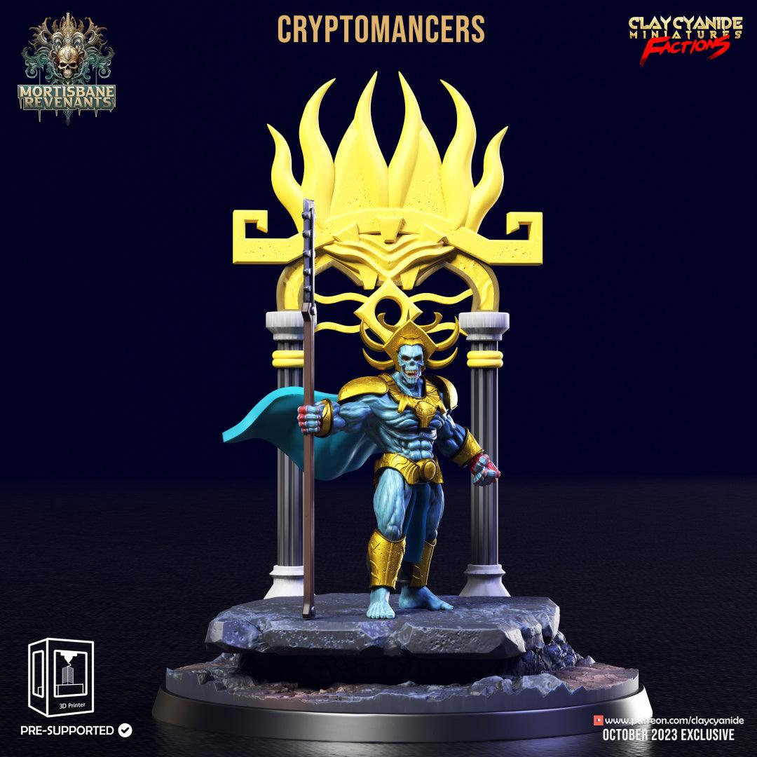 3D Printed Clay Cyanide Cryptmancers Mortisbane Revenants 28 32 mm D&D