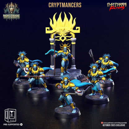3D Printed Clay Cyanide Cryptmancers Mortisbane Revenants 28 32 mm D&D