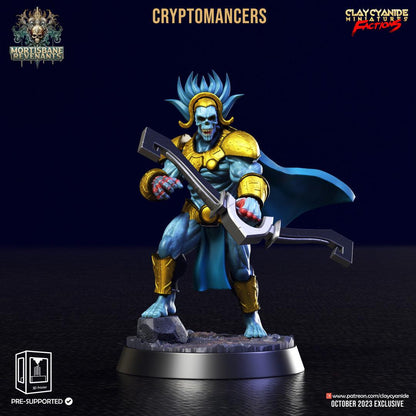 3D Printed Clay Cyanide Cryptmancers Mortisbane Revenants 28 32 mm D&D