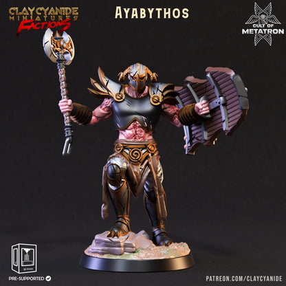 3D Printed Clay Cyanide Cult of Metatron Tribes Factions Ragnarok D&D