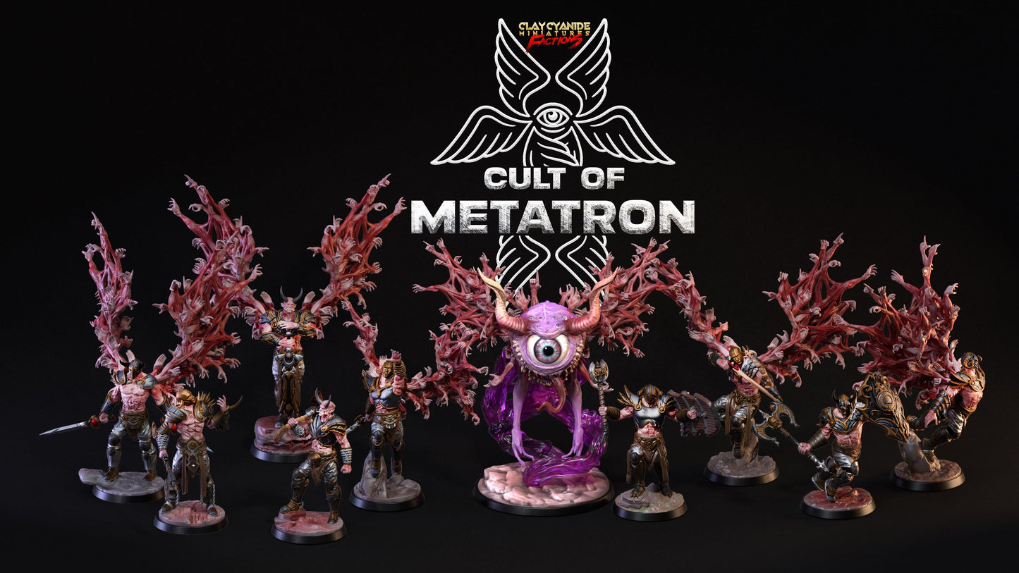 3D Printed Clay Cyanide Cult of Metatron Tribes Factions Ragnarok D&D