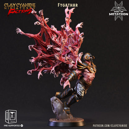3D Printed Clay Cyanide Cult of Metatron Tribes Factions Ragnarok D&D