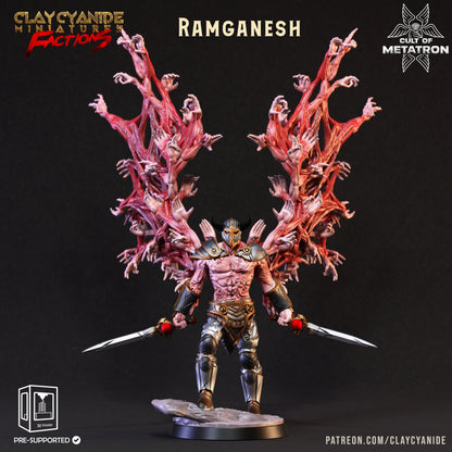 3D Printed Clay Cyanide Cult of Metatron Tribes Factions Ragnarok D&D
