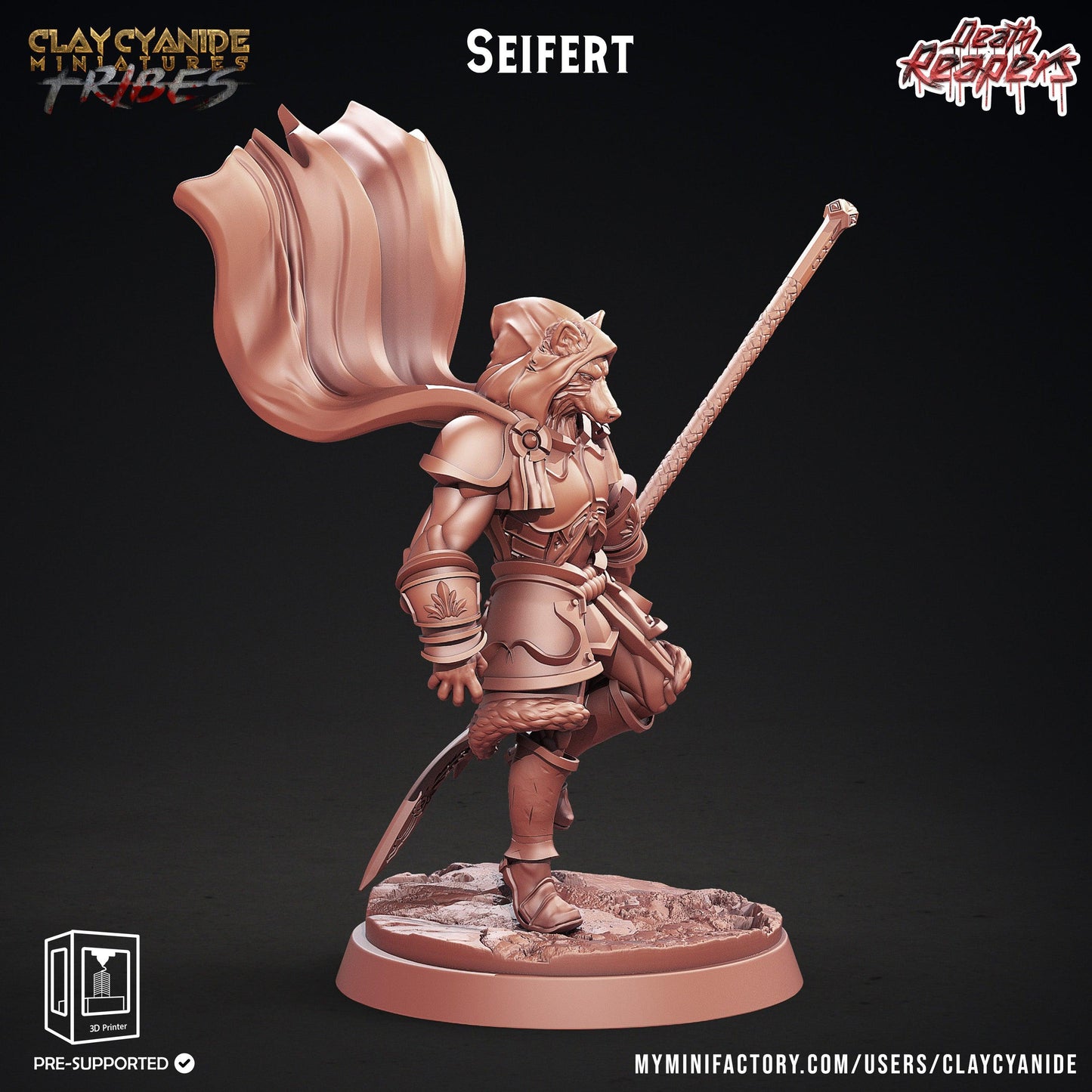 3D Printed Clay Cyanide Death Reapers Factions Tribes Ragnarok D&D