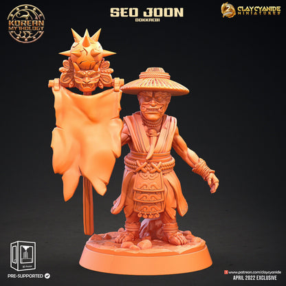 3D Printed Clay Cyanide Dokkaebi Warriors Korean Mythology Ragnarok D&D