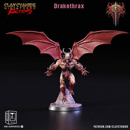 3D Printed Clay Cyanide Dreadblood Maulers Factions 28 32 mm D&D
