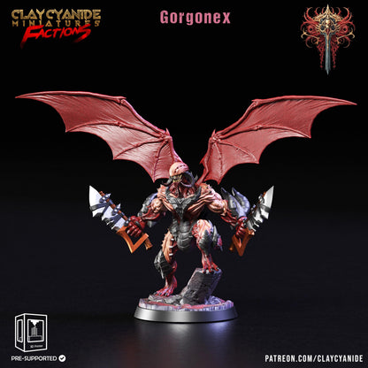 3D Printed Clay Cyanide Dreadblood Maulers Factions 28 32 mm D&D
