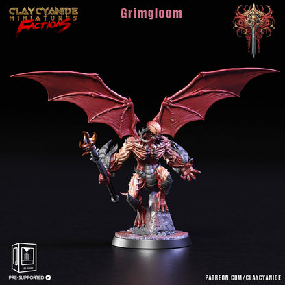 3D Printed Clay Cyanide Dreadblood Maulers Factions 28 32 mm D&D