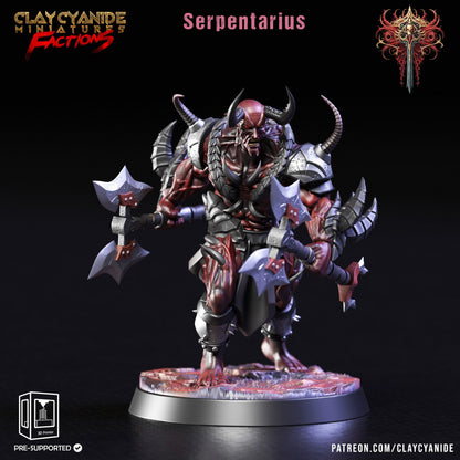 3D Printed Clay Cyanide Dreadblood Maulers Factions 28 32 mm D&D