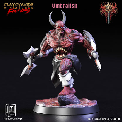 3D Printed Clay Cyanide Dreadblood Maulers Factions 28 32 mm D&D