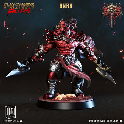 3D Printed Clay Cyanide Dreadbloods Factions Tribes 28 32 mm D&D