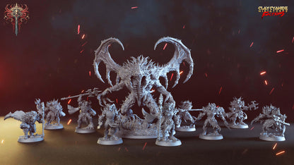 3D Printed Clay Cyanide Dreadbloods Factions Tribes 28 32 mm D&D