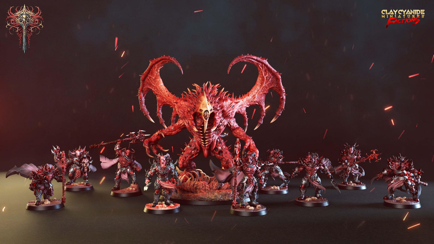 3D Printed Clay Cyanide Dreadbloods Factions Tribes 28 32 mm D&D