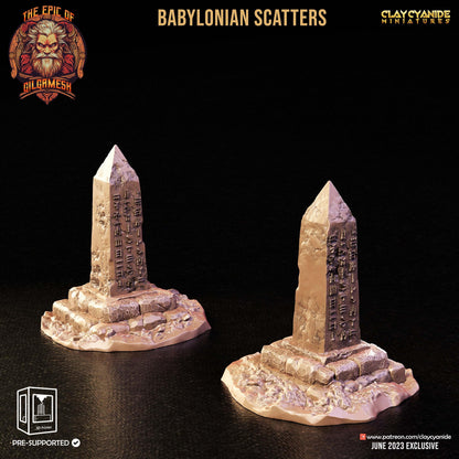 3D Printed Clay Cyanide Epic of Gilgamesh Set Babylonian Scatter Terrain 28 32 mm D&D