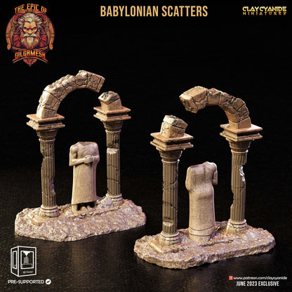3D Printed Clay Cyanide Epic of Gilgamesh Set Babylonian Scatter Terrain 28 32 mm D&D