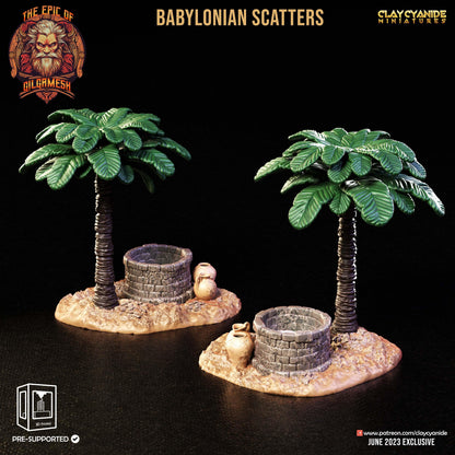 3D Printed Clay Cyanide Epic of Gilgamesh Set Babylonian Scatter Terrain 28 32 mm D&D