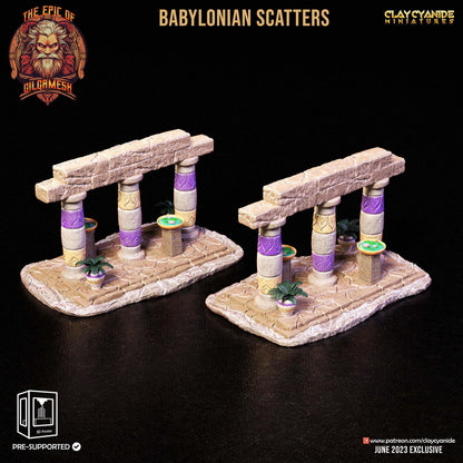 3D Printed Clay Cyanide Epic of Gilgamesh Set Babylonian Scatter Terrain 28 32 mm D&D