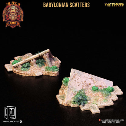 3D Printed Clay Cyanide Epic of Gilgamesh Set Babylonian Scatter Terrain 28 32 mm D&D