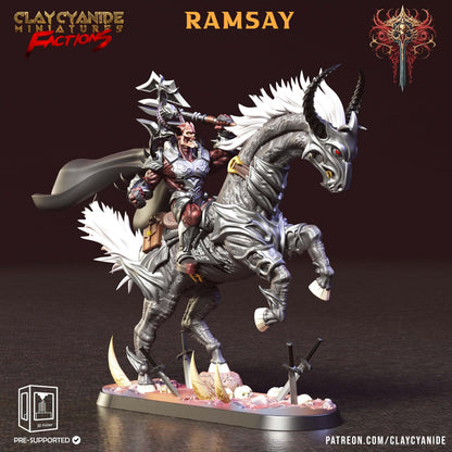 3D Printed Clay Cyanide Faction Dreadblood Ravegers Rendered Images Promo Renders 28 32 mm D&D