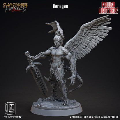3D Printed Clay Cyanide Fallen Watchers Factions Tribes Ragnarok D&D