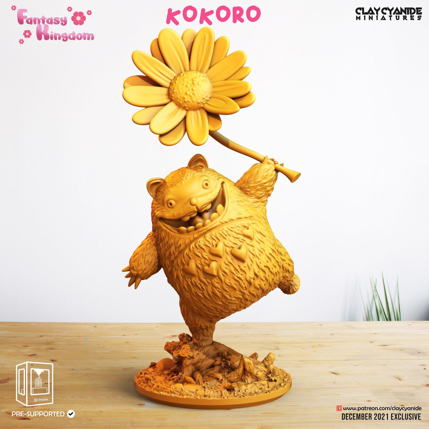 3D Printed Clay Cyanide Fantasy Kingdom - Kokoro 28mm 32mm D&D