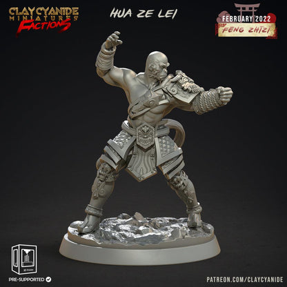 3D Printed Clay Cyanide Feng Zhizi Gorilla Men Tribes Factions Ragnarok D&D