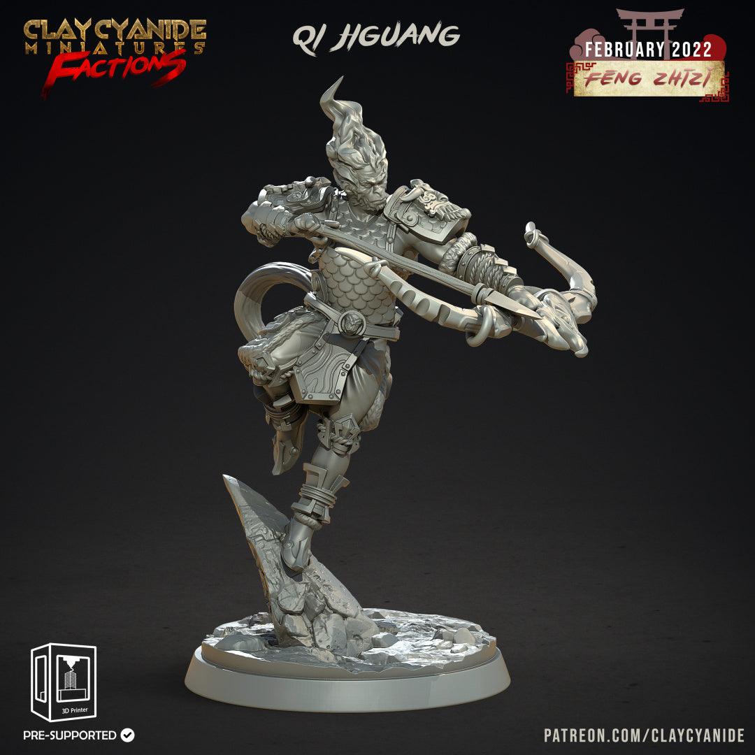3D Printed Clay Cyanide Feng Zhizi Gorilla Men Tribes Factions Ragnarok D&D