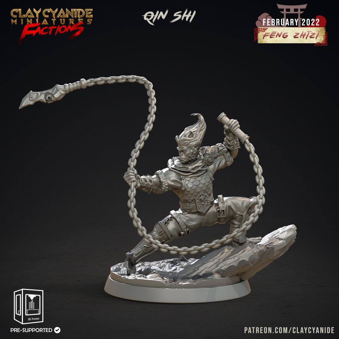 3D Printed Clay Cyanide Feng Zhizi Gorilla Men Tribes Factions Ragnarok D&D