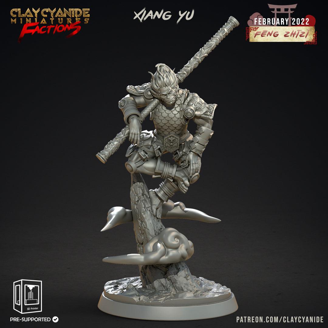 3D Printed Clay Cyanide Feng Zhizi Gorilla Men Tribes Factions Ragnarok D&D