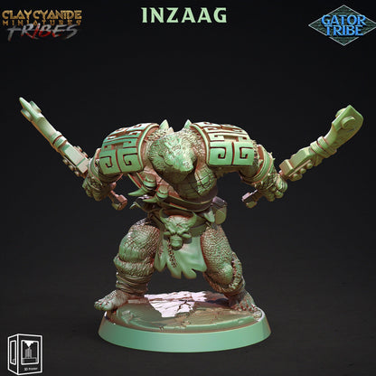 3D Printed Clay Cyanide Gator Factions Tribes Ragnarok D&D
