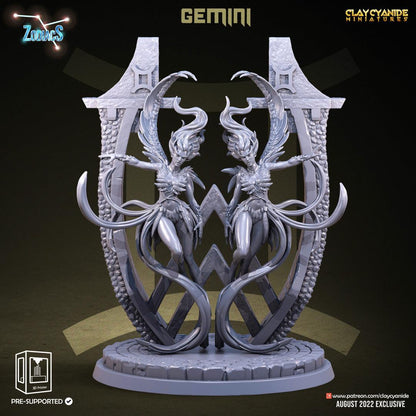 3D Printed Clay Cyanide Gemini Zodics 28mm-32mm Ragnarok D&D
