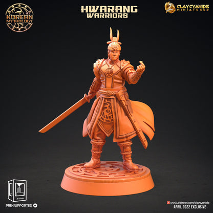 3D Printed Clay Cyanide Hwarang Wall Warriors Korean Mythology Ragnarok D&D