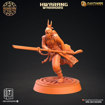 3D Printed Clay Cyanide Hwarang Wall Warriors Korean Mythology Ragnarok D&D