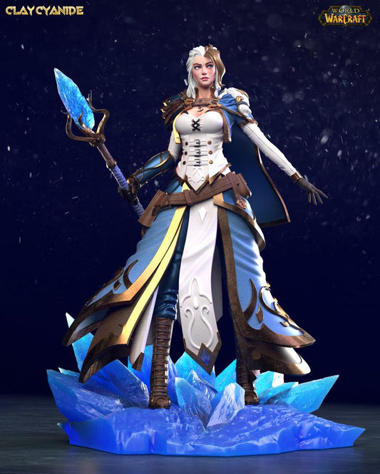 3D Printed Clay Cyanide Jaina Proudmoore 28 32 mm D&D