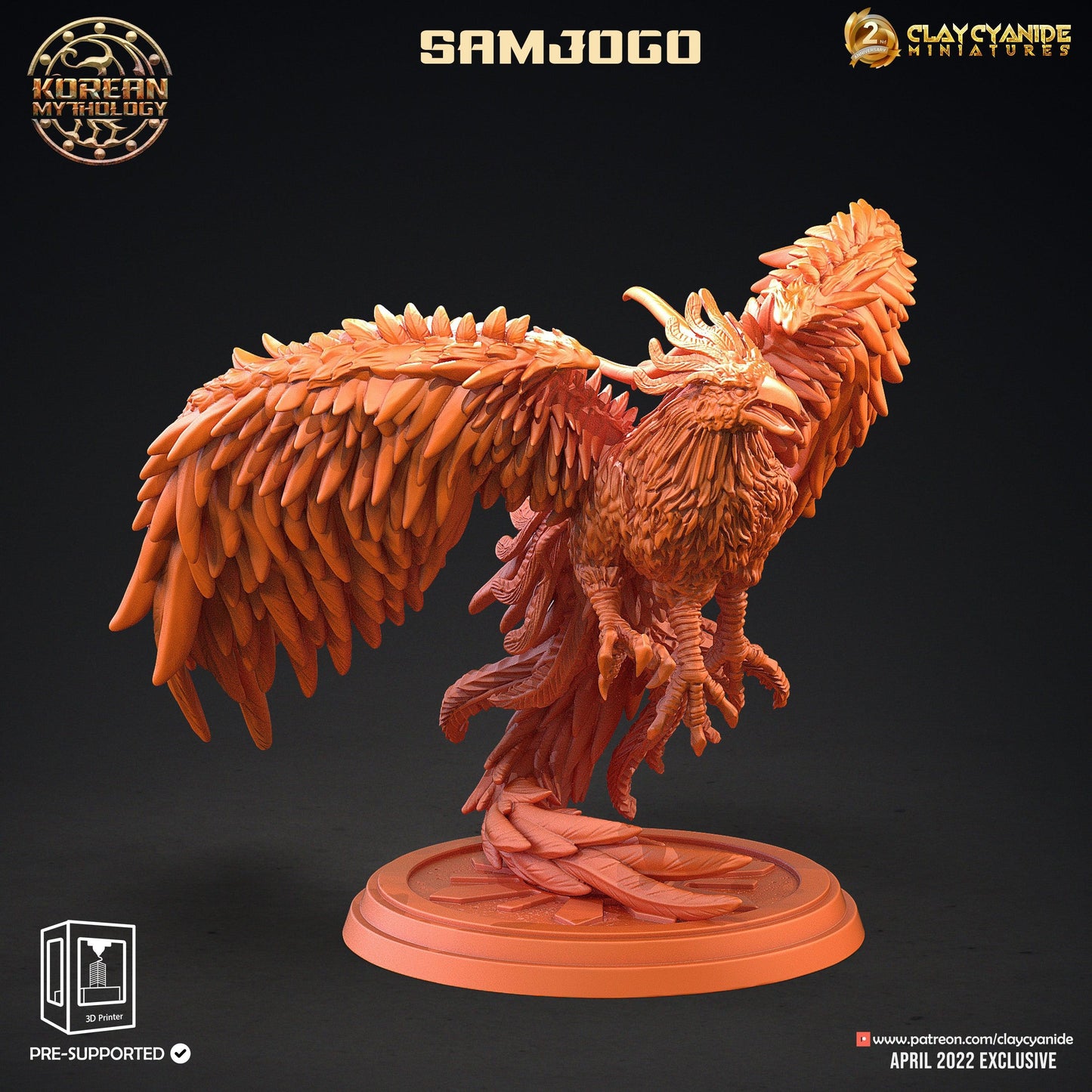 3D Printed Clay Cyanide Korean Mythology Full Set Ragnarok D&D