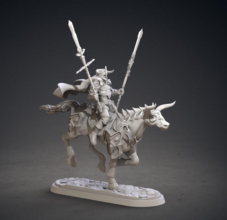 3D Printed Clay Cyanide Kupalords Deathknights Godslayers Tribes Factions Ragnarok D&D