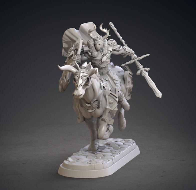 3D Printed Clay Cyanide Kupalords Deathknights Godslayers Tribes Factions Ragnarok D&D