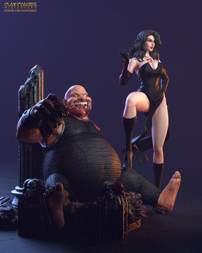3D Printed Clay Cyanide Lust and Gluttony Deady Sins Ragnarok D&D