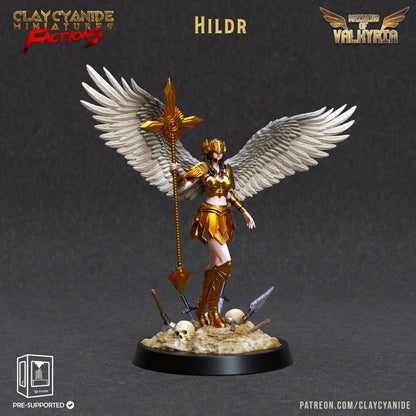 3D Printed Clay Cyanide Maidens of Valkyria Tribes Factions Ragnarok D&D