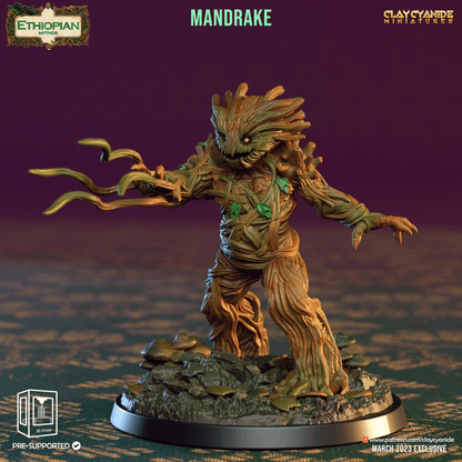3D Printed Clay Cyanide Mandrakes Ethiopian Mythos 28 32 mm D&D