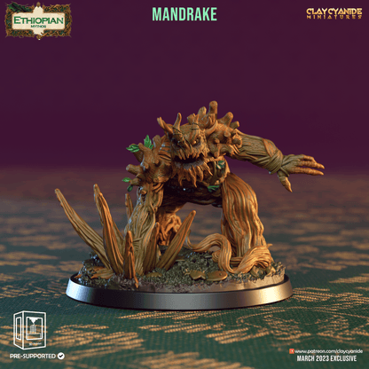 3D Printed Clay Cyanide Mandrakes Ethiopian Mythos 28 32 mm D&D