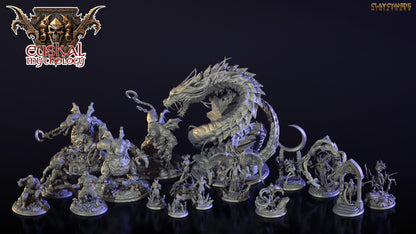 3D Printed Clay Cyanide Manuel Gaueko Euskal Mythology 28 32 mm D&D