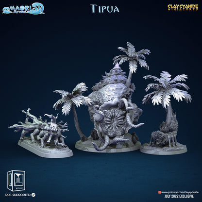 3D Printed Clay Cyanide Maori Mythos Set Ragnarok D&D