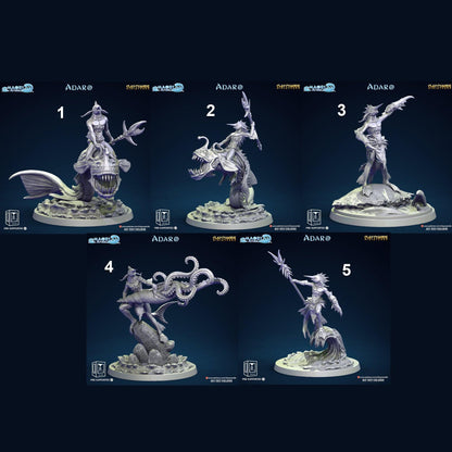 3D Printed Clay Cyanide Maori Mythos Set Ragnarok D&D
