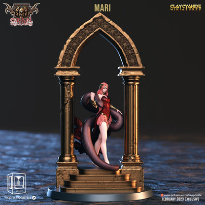 3D Printed Clay Cyanide Mari Euskal Mythology 28 32 mm D&D