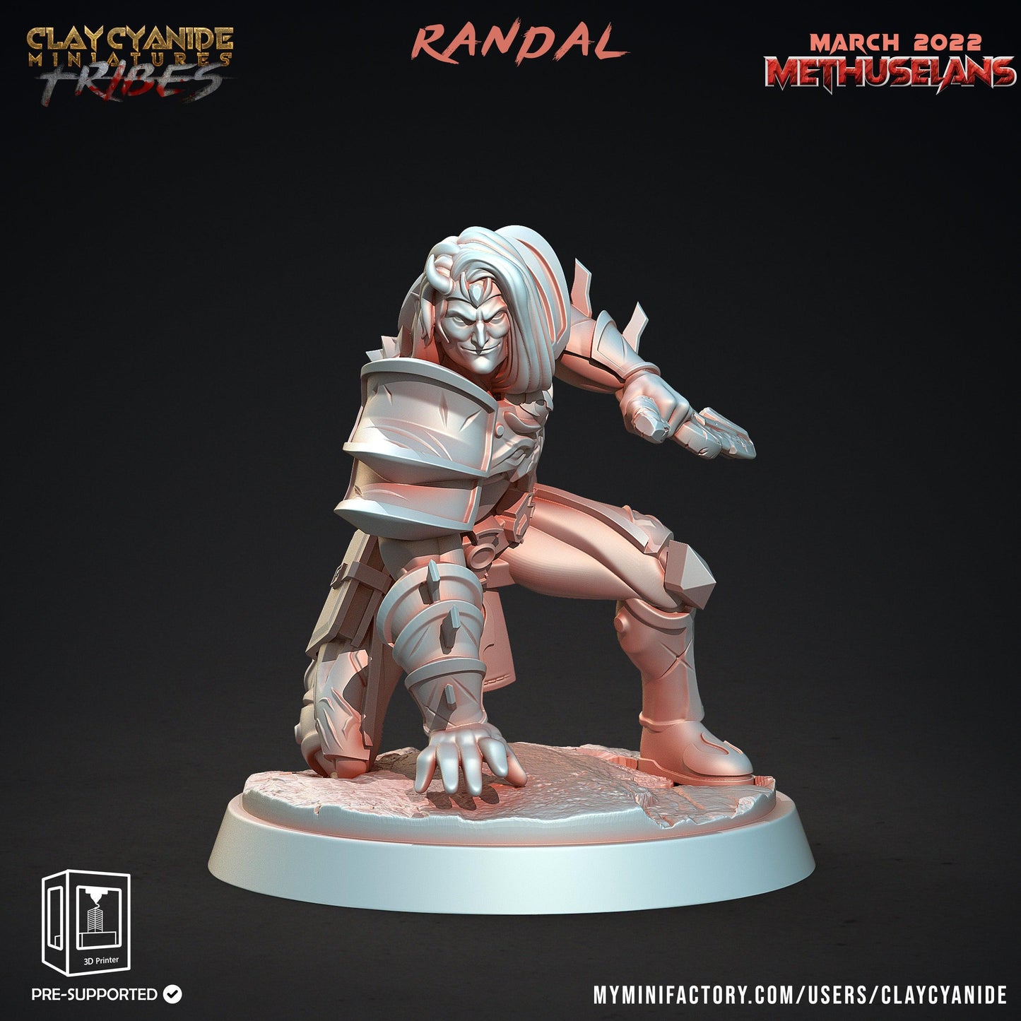 3D Printed Clay Cyanide Methuselans Vampires Tribes Factions Ragnarok D&D