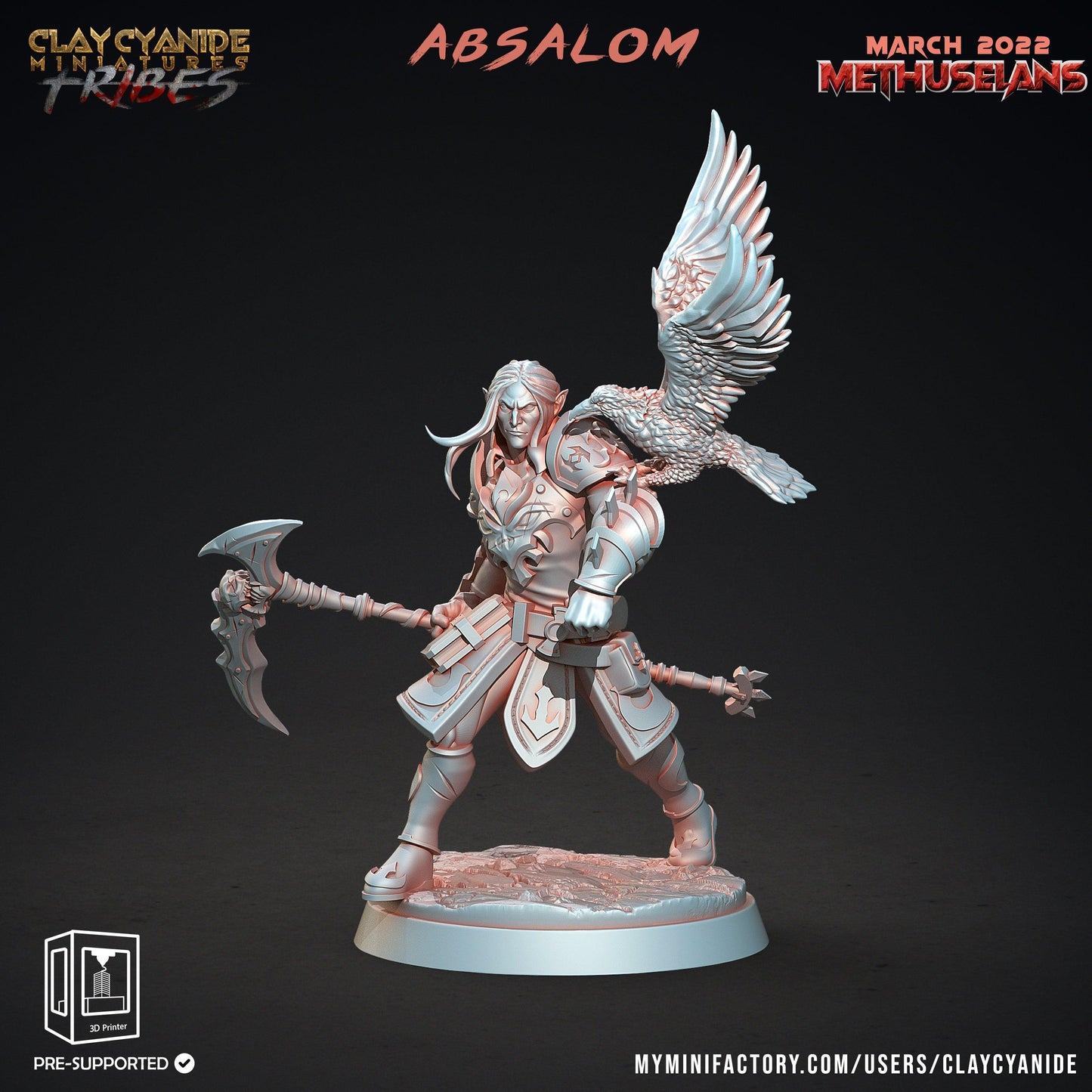 3D Printed Clay Cyanide Methuselans Vampires Tribes Factions Ragnarok D&D