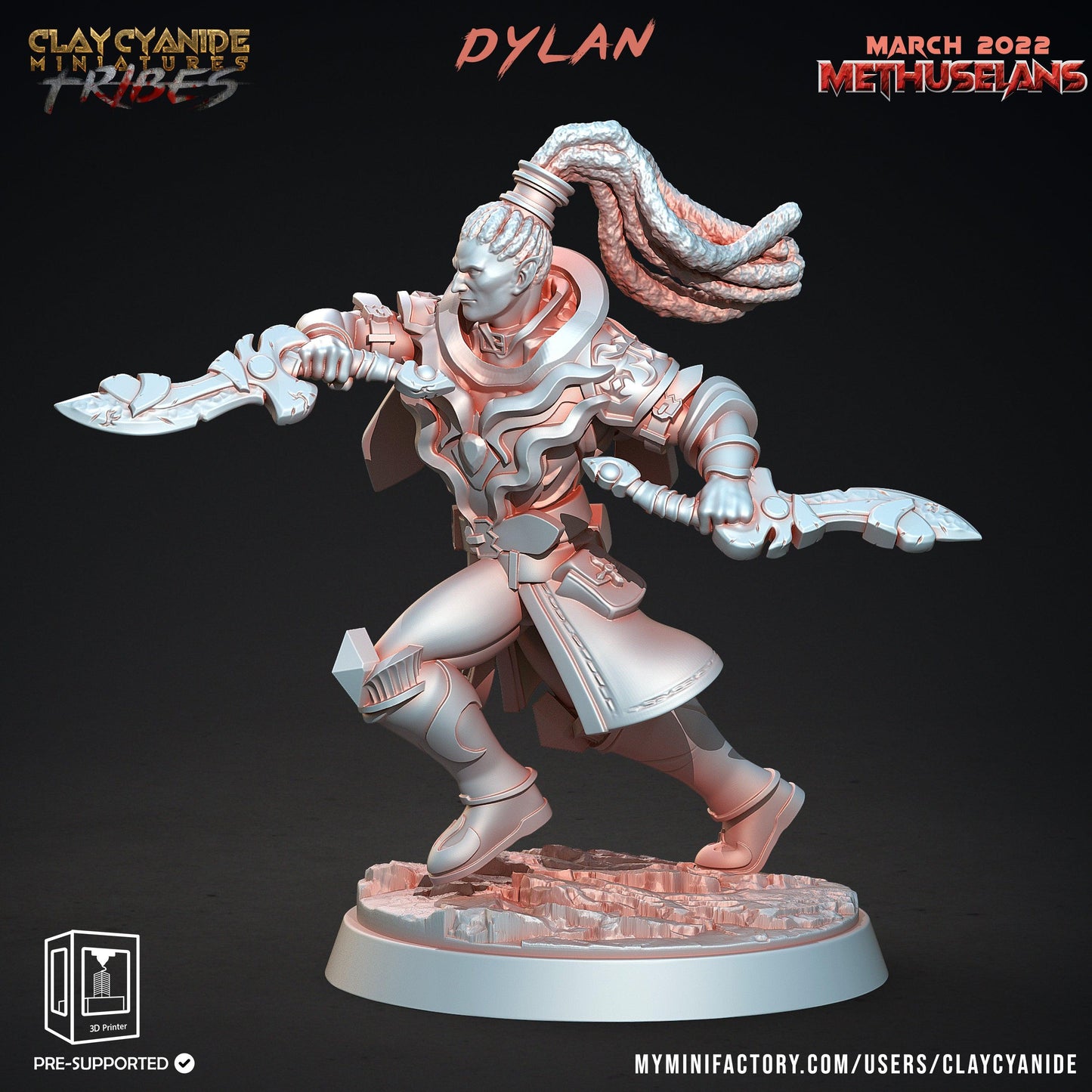 3D Printed Clay Cyanide Methuselans Vampires Tribes Factions Ragnarok D&D