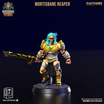 3D Printed Clay Cyanide Mortisbane Reaper Set Mortisbane Titans Set 28 32 mm D&D